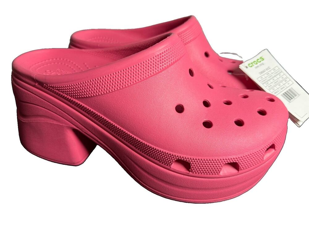 Crocs Men's 10 Women’s 12 Siren Clog Pink Platform Heel NWT